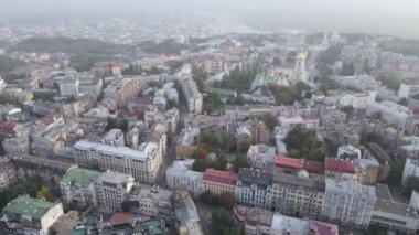 Kyiv - Ukrayna 'nın başkenti. Hava görüntüsü. Kiev