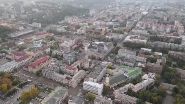 Kyiv - Ukrayna 'nın başkenti. Hava görüntüsü. Kiev