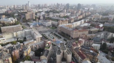 Kyiv - Ukrayna 'nın başkenti. Hava görüntüsü. Kiev
