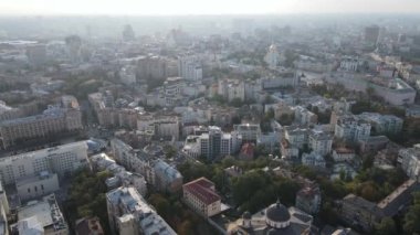 Kyiv - Ukrayna 'nın başkenti. Hava görüntüsü. Kiev