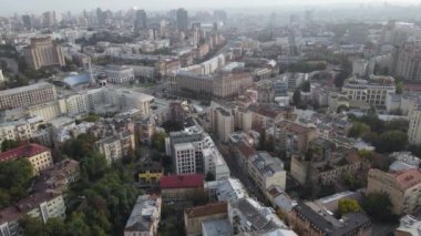 Kyiv - Ukrayna 'nın başkenti. Hava görüntüsü. Kiev