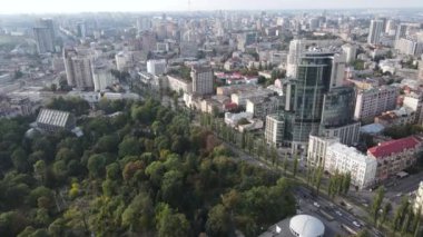Kyiv - Ukrayna 'nın başkenti. Hava görüntüsü. Kiev