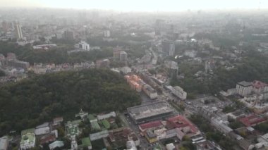 Kyiv - Ukrayna 'nın başkenti. Hava görüntüsü. Kiev