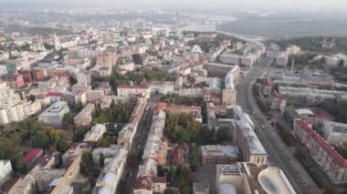 Kyiv - Ukrayna 'nın başkenti. Hava görüntüsü. Kiev