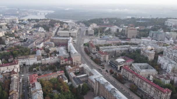 Kyiv - ibukota Ukraina. Pemandangan udara. Kiev — Stok Video