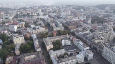 Kyiv - Ukrayna 'nın başkenti. Hava görüntüsü. Kiev