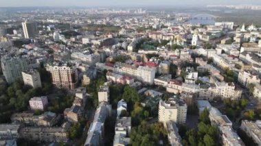 Kyiv - Ukrayna 'nın başkenti. Hava görüntüsü. Kiev