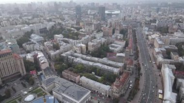 Kyiv - Ukrayna 'nın başkenti. Hava görüntüsü. Kiev