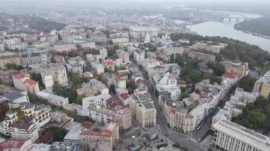 Kyiv - Ukrayna 'nın başkenti. Hava görüntüsü. Kiev