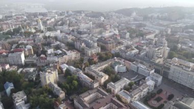 Kyiv - Ukrayna 'nın başkenti. Hava görüntüsü. Kiev