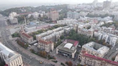 Kyiv - Ukrayna 'nın başkenti. Hava görüntüsü. Kiev