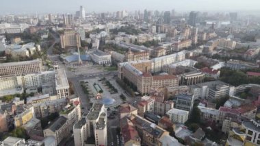 Kyiv - Ukrayna 'nın başkenti. Hava görüntüsü. Kiev
