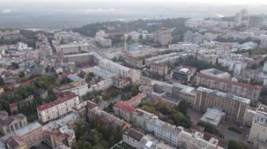 Kyiv - Ukrayna 'nın başkenti. Hava görüntüsü. Kiev
