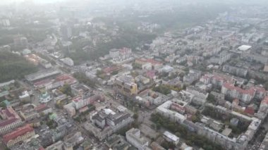Kyiv - Ukrayna 'nın başkenti. Hava görüntüsü. Kiev
