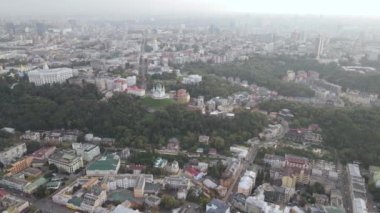 Kyiv - Ukrayna 'nın başkenti. Hava görüntüsü. Kiev