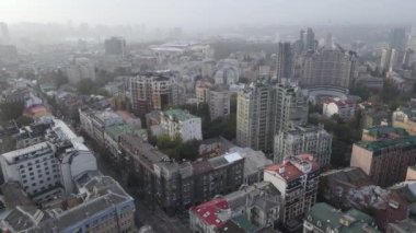 Kyiv - Ukrayna 'nın başkenti. Hava görüntüsü. Kiev