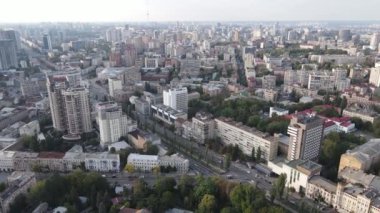 Kyiv - Ukrayna 'nın başkenti. Hava görüntüsü. Kiev