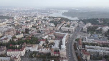 Kyiv - Ukrayna 'nın başkenti. Hava görüntüsü. Kiev
