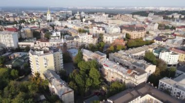 Kyiv - Ukrayna 'nın başkenti. Hava görüntüsü. Kiev