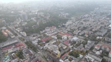 Kyiv - Ukrayna 'nın başkenti. Hava görüntüsü. Kiev