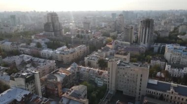 Kyiv - Ukrayna 'nın başkenti. Hava görüntüsü. Kiev