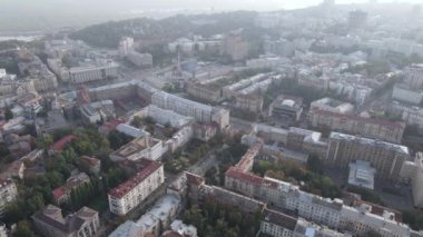 Ukrayna, Kyiv şehri. Hava görüntüsü, yavaş çekim