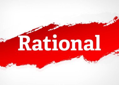 Rasyonel kırmızı fırça soyut arka plan Illüstrasyon