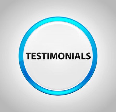 Görüşler yuvarlak mavi Push düğmesi