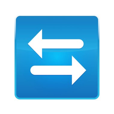 Transfer ok simgesi parlak mavi düğme