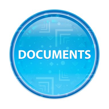 Belgeler çiçek mavi yuvarlak düğme