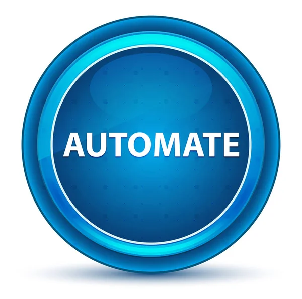 Automatisieren Augapfel blauen runden Knopf — Stockfoto