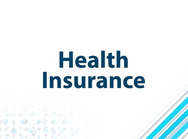 Health Insurance Modern Flat Design Blue Abstract Background