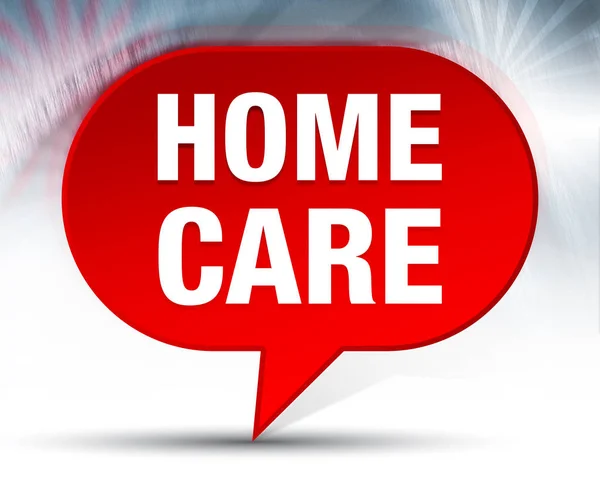 Home Care Red Bubble Background — Stock Photo, Image