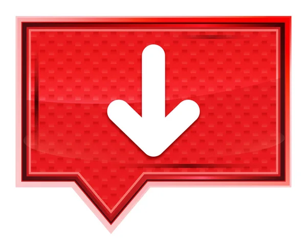 Seta para baixo ícone névoa rosa botão banner — Fotografia de Stock