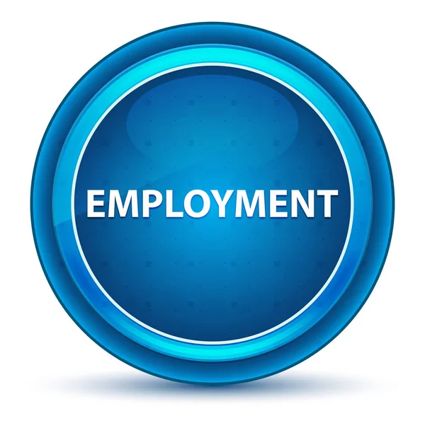 Sysselsättning ögongloben blå rund knapp — Stockfoto