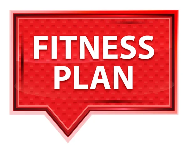 Fitness Plan misty rose pink banner button
