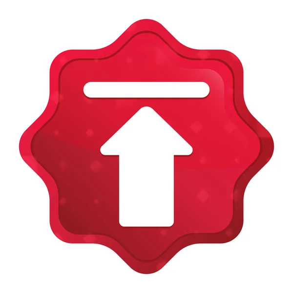 Subir icono nebuloso rosa rojo starburst botón de etiqueta —  Fotos de Stock