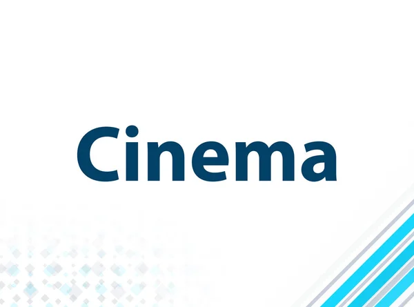 Cinema modern flat design blå abstrakt bakgrund — Stockfoto