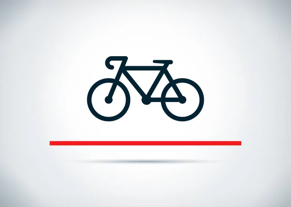 Εικονίδιο ποδηλάτου αφηρημένο επίπεδη απεικόνιση σχεδιασμού — Φωτογραφία Αρχείου