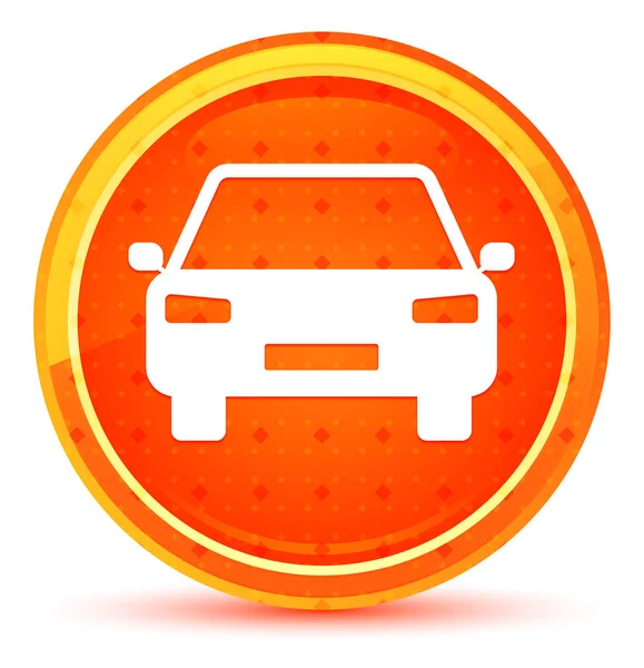 Ikon mobil tombol putaran oranye alami — Stok Foto