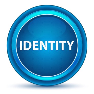 Kimlik göz topu mavi yuvarlak düğme