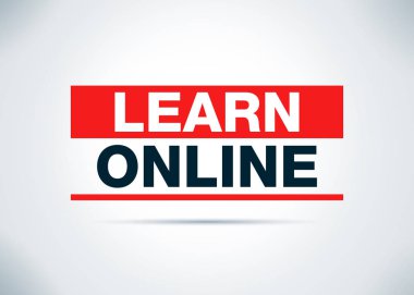 Online soyut düz arka plan tasarım Illustration öğrenin