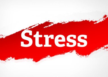 Stres kırmızı fırça soyut arka plan Illüstrasyon