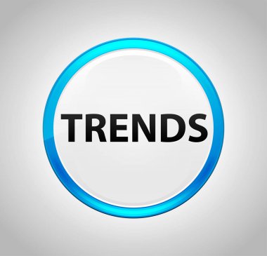 Trendler yuvarlak mavi Push düğmesi
