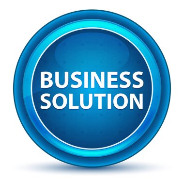 İş çözümü göz topu mavi yuvarlak düğme