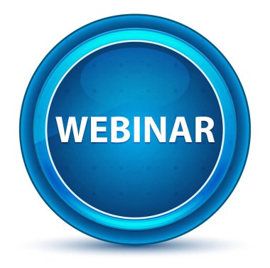 Webinar Göztopu mavi yuvarlak düğme