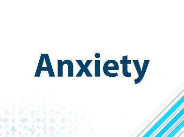 Anksiyete modern düz tasarım mavi soyut arka plan