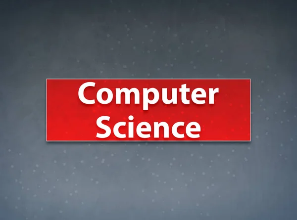 Ciência da Computação Red Banner Fundo abstrato — Fotografia de Stock