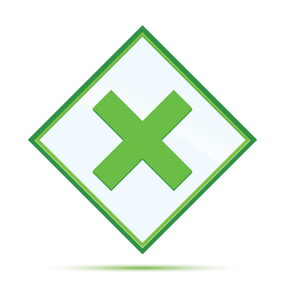 Крест иконки современный абстрактный зеленый алмаз кнопки
