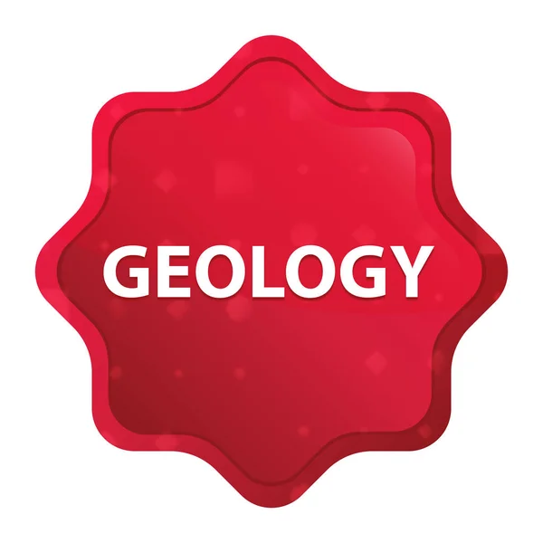 Geologická mlha zvedla červený knoflík hvězdice — Stock fotografie